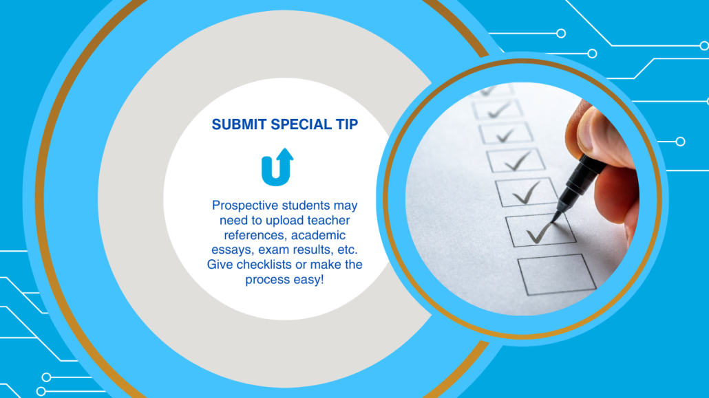 Upload forms for students